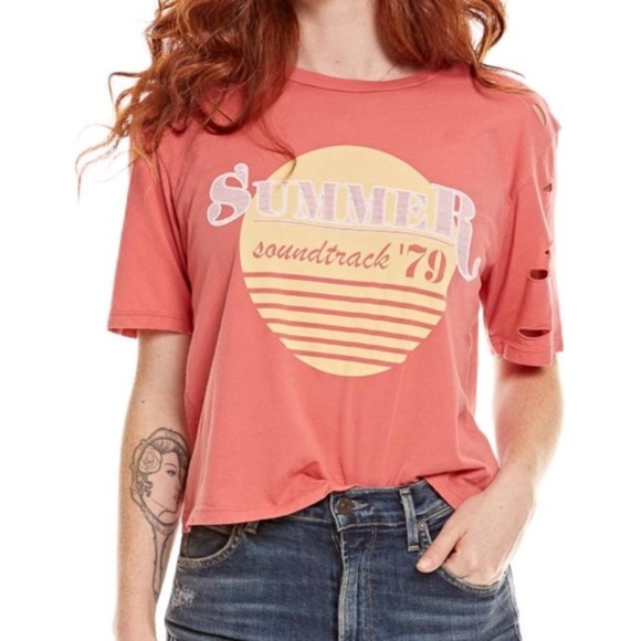 Project Social T Summer Soundtrack 79 Crop Top NEW - Picture 1 of 2